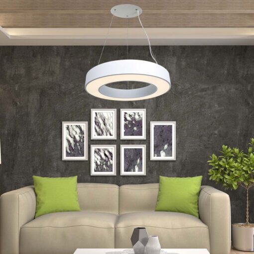 Κρεμαστό Φωτιστικό LED 50W Dimmable Λευκό Σώμα V-TAC 6100lm Φυσικό Λευκό 4000K – 6958