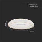 Πλαφονιέρα Οροφής LED 18W Λευκή V-TAC 1280lm Φυσικό Λευκό 4000K – 6987