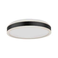 Πλαφονιέρα Οροφής LED Στρογγυλή 24W Μαύρη Φ450 V-TAC 2500lm Φυσικό Λευκό 4000K – 6988