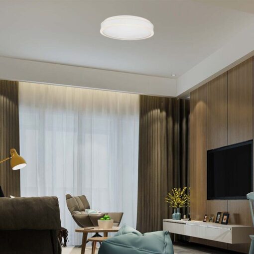 LED φωτιστικό οροφής Designer στρογγυλό 24W 4000Κ φυσικό λευκό με λευκό σώμα V-TAC – 6989