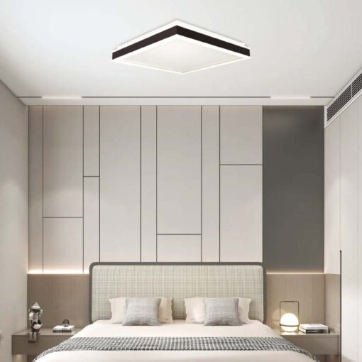 Πλαφονιέρα Οροφής LED Τετράγωνη 18W Μαύρη V-TAC 1280lm Φυσικό Λευκό 4000K – 6990