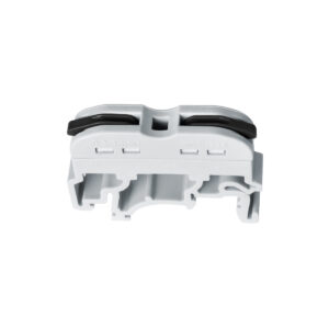 GloboStar® FAST-CONNECT 69901 Μονή Κλέμα Ράγας Ταχείας Σύνδεσης & Διακλάδωσης Καλωδίων για Ηλεκτρολογικούς Πίνακες – 1 x Είσοδος & 1 x Έξοδος με Συμβατή Διατομή Καλωδίων 0.2mm² έως 4mm² – 600V 32A Max – Μ4.5 x Π1 x Υ3.2cm – Γκρι & Μαύρο – Πακέτο 10 Τεμαχίων – 5 Years Warranty