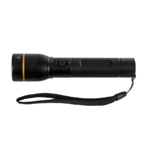 GloboStar® 69937 Φορητός Φακός Χειρός LED Osram 20W με Επαναφορτιζόμενη Μπαταρία 2200mAh & Καλώδιο Φόρτισης USB – Ψυχρό Λευκό 6000K – Φ3.5 x Υ15cm