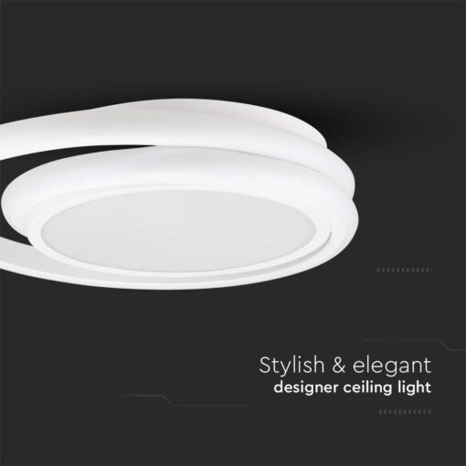 Φωτιστικό Οροφής LED 24W Λευκό V-TAC 2560lm Φυσικό Λευκό 4000K – 6995
