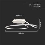 Φωτιστικό Οροφής LED 24W Λευκό V-TAC 2560lm Φυσικό Λευκό 4000K – 6997