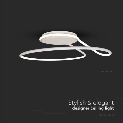 Φωτιστικό Οροφής LED 24W Λευκό V-TAC 2560lm Φυσικό Λευκό 4000K – 6997