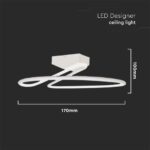 Φωτιστικό Οροφής LED 24W Λευκό V-TAC 2560lm Φυσικό Λευκό 4000K – 6998