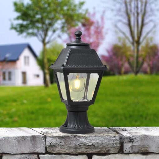 FUMAGALLI ΚΟΛΩΝΑΚΙ ΔΑΠΕΔΟΥ MIKROLOT MARY ΜΑΥΡΟ ΤΕΤΡΑΓΩΝΟ 180x365mm Ε27 EUROLAMP – 145-26032