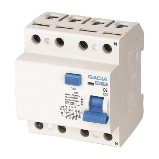 ΡΕΛΕ ΔΙΑΡΡΟΗΣ 4Χ63Α 300mΑ GACIA TYPE AC EUROLAMP – 500-37013