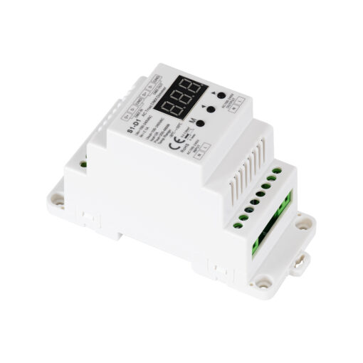 GloboStar® 70672 S1-D1 SKYDANCE AC Triac DMX Dimmer Din Rail Ράγας 1 Καναλιού AC 100-240V 1 x 2A 480W – Max 2A 480W – IP20 DMX512 Μ11.5 x Π5 x Υ6.5cm – 5 Years Warranty