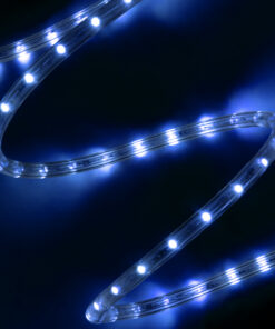 GloboStar® 70606 Φωτοσωλήνας LED DIODE 1m 3.9W/m 36LED/m 117lm/m 360° DC 230V Αδιάβροχος IP68 Μπλε Dimmable