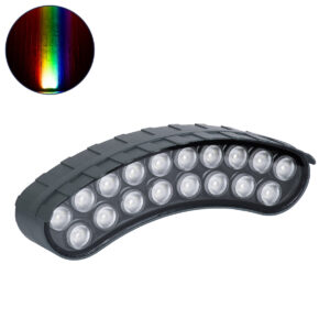 GloboStar® TREELIGHT-KINA 90686 Κυρτή Μπάρα Φωτισμού Wall Washer με Αντιθαμβωτική Γρίλια Ειδική για Φυτά – Δέντρα LED 18W 1530lm 15° DC 24V Αδιάβροχο IP67 L24.5 x W7 x H8cm RGBW DMX512 – Γκρι Ανθρακί – 3 Years Warranty