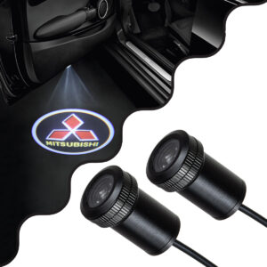 GloboStar® 81615 MITSUBISHI Ghost Car Brand Logo Projector – Προτζέκτορας Προβολής Μάρκας Αυτοκινήτου LED CREE XHP35 3W 240lm 120° DC 12V IP20 Ψυχρό Λευκό 6000K