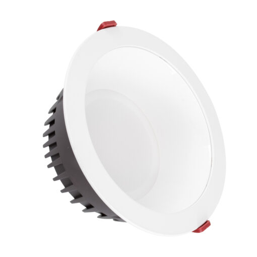GloboStar® 60196 Χωνευτό LED Panel Downlight Φ22cm 42W 4830lm 60° AC 220-240V IP20 Φ22 x Υ9.5cm Θερμό Λευκό 2700K – OSRAM LED CHIP TECHNOLOGY – 5 Years Warranty