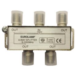 ΔΙΑΚΛΑΔΩΤΗΣ TV ΜΕΤΑΛΛΙΚΟΣ ΤΥΠΟΥ F 1/4 EUROLAMP 147-10122
