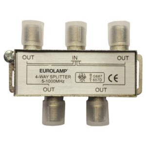 ΔΙΑΚΛΑΔΩΤΗΣ TV ΜΕΤΑΛΛΙΚΟΣ ΤΥΠΟΥ F 1/4 EUROLAMP 147-10122