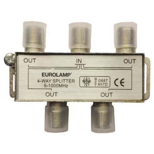 ΔΙΑΚΛΑΔΩΤΗΣ TV ΜΕΤΑΛΛΙΚΟΣ ΤΥΠΟΥ F 1/4 EUROLAMP 147-10122