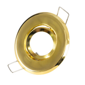 GloboStar® DELTA 77804 Χωνευτό Κινούμενο Στρόγγυλο Σποτ Οροφής για Λάμπα MR11 με Βάση GU5.3 ή GU10 – IP20 – Μεταλλικό – Φ70 x Υ21mm – Χρυσό Πλατίνα – 5 Χρόνια Εγγύηση