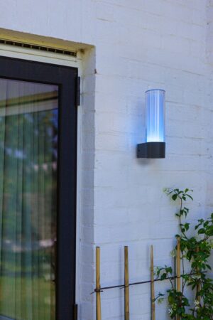 Lutec Dropa Επιτοίχιο Φωτιστικό Εξωτερικού Χώρου με Απομακρυσμένη Λειτουργία Connect Σκούρο Γκρι Χρώμα LED 500lm 2700-6500K&RGB IP44 – 5000501118