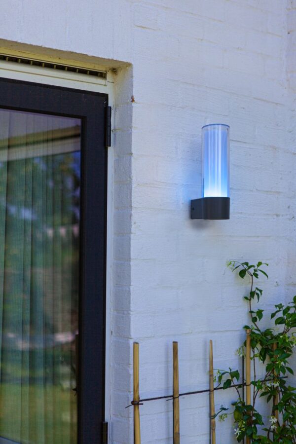 Lutec Dropa Επιτοίχιο Φωτιστικό Εξωτερικού Χώρου με Απομακρυσμένη Λειτουργία Connect Σκούρο Γκρι Χρώμα LED 500lm 2700-6500K&RGB IP44 – 5000501118