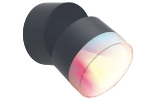 Lutec Dropsi Επιτοίχιο Φωτιστικό Εξωτερικού Χώρου με Απομακρυσμένη Λειτούργια Connect Σκούρου Γκρι Χρώματος LED 690lm 2700-6500K&RGB IP44 – 5010901118