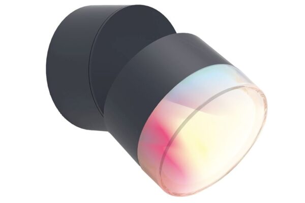 Lutec Dropsi Επιτοίχιο Φωτιστικό Εξωτερικού Χώρου με Απομακρυσμένη Λειτούργια Connect Σκούρου Γκρι Χρώματος LED 690lm 2700-6500K&RGB IP44 – 5010901118