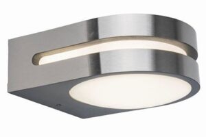 Lutec Fancy Επιτοίχιο Φωτιστικό Εξωτερικού Χώρου Inox LED 600lm 3000K IP54 – 5102501001