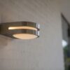Lutec Fancy Επιτοίχιο Φωτιστικό Εξωτερικού Χώρου Inox LED 600lm 3000K IP54 – 5102501001