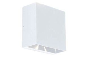 Lutec Gemini Beams Επιτοίχιο Φωτιστικό Εξωτερικού Χώρου Up&Down  LED 10W 3000K Λευκού Χρώματος IP54 – 5104003032