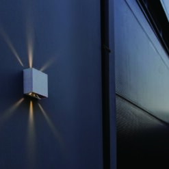 Lutec Gemini Beams Επιτοίχιο Φωτιστικό Εξωτερικού Χώρου Up&Down  LED 10W 3000K Λευκού Χρώματος IP54 – 5104003032