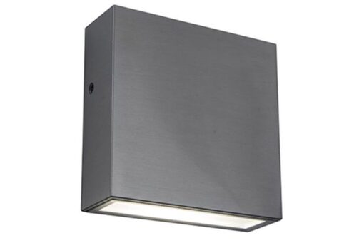 Lutec Gemini Επιτοίχιο Φωτιστικό Εξωτερικού Χώρου Down Inox LED 800lm 4000K IP54 – 5104004001
