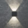 Lutec Gemini Επιτοίχιο Φωτιστικό Εξωτερικού Χώρου Beams Up&Down Σκούρο Γκρι 4000K LED 400lm 4000K – 5104005118
