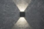 Lutec Gemini Επιτοίχιο Φωτιστικό Εξωτερικού Χώρου Beams Up&Down Σκούρο Γκρι 4000K LED 400lm 4000K – 5104005118