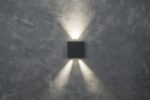 Lutec Gemini Επιτοίχιο Φωτιστικό Εξωτερικού Χώρου Beams Up&Down Σκούρο Γκρι 4000K LED 400lm 4000K – 5104005118
