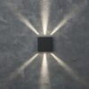 Lutec Gemini Επιτοίχιο Φωτιστικό Εξωτερικού Χώρου Beams Up&Down Σκούρο Γκρι 4000K LED 400lm 4000K – 5104005118