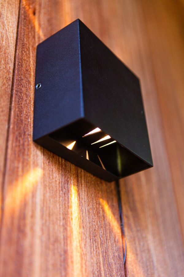 Lutec Gemini Επιτοίχιο Φωτιστικό Εξωτερικού Χώρου Beams Up&Down Σκούρο Γκρι 4000K LED 400lm 4000K – 5104005118