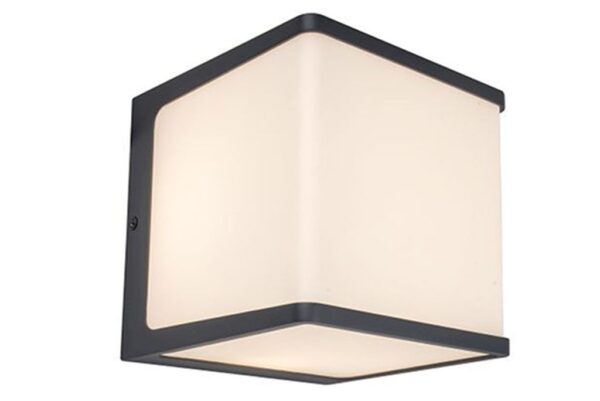 Lutec Doblo Επιτοίχιο Φωτιστικό Εξωτερικού Χώρου Σκούρο Γκρι Χρώμα LED 1600lm 3000K IP54 – 5105001125