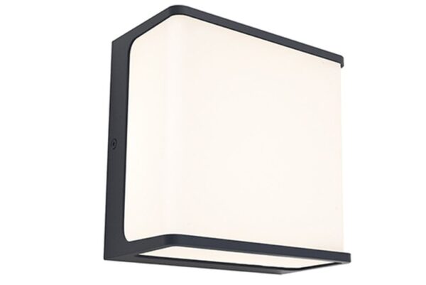 Lutec Doblo Επιτοίχιο Φωτιστικό Εξωτερικού Χώρου Σκούρο Γκρι Χρώμα LED 1600lm 4000K IP54 – 5105003125