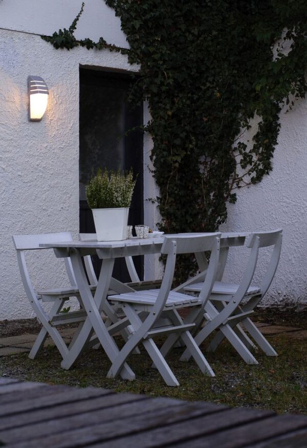 Lutec City Φωτιστικό Τοίχου Εξωτερικού Χώρου E27  Σκούρο Γκρι IP44 – 5183601118