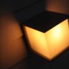 Lutec Box Cube  Square Φωτιστικό Τοίχου Εξωτερικού Χώρου Σκούρο Γκρι E27 IP44 – 5184601118