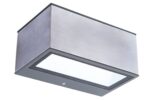 Lutec Gemini Φωτιστικό Τοίχου Εξωτερικού Χώρου Up&Down Inox LED 500lm 4000K IP54 – 5189103118