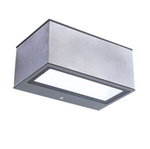 Lutec Gemini Φωτιστικό Τοίχου Εξωτερικού Χώρου Up&Down Inox LED 500lm 4000K IP54 – 5189103118