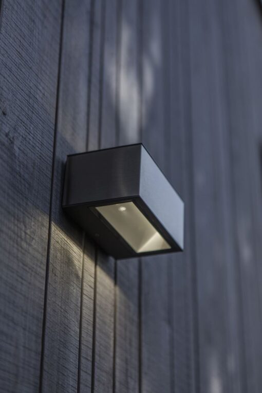 Lutec Gemini Φωτιστικό Τοίχου Εξωτερικού Χώρου Up&Down Inox LED 500lm 4000K IP54 – 5189103118
