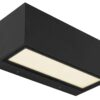 Lutec Gemini Επιτοίχιο Φωτιστικό Medium Εξωτερικού Χώρου Led Up&Down Μαύρο Χρώματος LED 1230lm 3000K IP54 – 5189112012