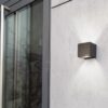Lutec Gemini Square Φωτιστικό Τοίχου Εξωτερικού Χώρου Σκούρο Γκρι LED 850lm 4000K IP54 – 5189114118