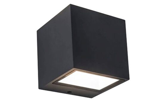 Lutec Gemini Mini Square Επιτοίχιο Φωτιστικό Εξωτερικού Χώρου Μαύρου Χρώματος LED 850lm 3000K IP54 – 5189125012