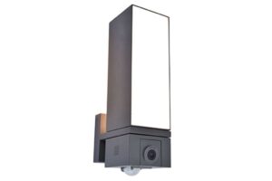 Lutec Cuba Επιτοίχιο Φωτιστικό Εξωτερικού Χώρου Led Με Camera Με Ανιχνευτή Κίνησης Σκούρο Γκρι Connect LED Dimmable 1000lm 2700-6500K IP44 – 5193812118