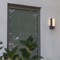 Lutec Cuba Επιτοίχιο Φωτιστικό Εξωτερικού Χώρου Led Με Camera Με Ανιχνευτή Κίνησης Σκούρο Γκρι Connect LED Dimmable 1000lm 2700-6500K IP44 – 5193812118