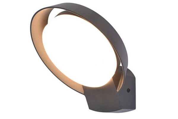 Lutec Polo Επιτοίχιο Φωτιστικό Εξωτερικού Χώρου Σκούρου Γκρι Χρώματος LED Dimmable 1000lm 3000K IP54 – 5205701118