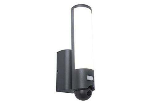 Lutec Elara Επιτοίχιο Φωτιστικό Εξωτερικού Χώρου Led Με Camera Με Ανιχνευτή Κίνησης Με ηχείο και μικρόφωνο Σκούρο Γκρι Connect LED Dimmable 1200lm 2700-6500K IP44 – 5267106118